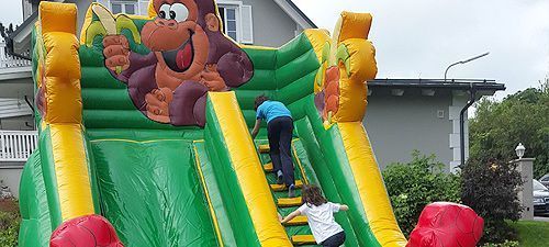 Hüpfburg mit Rutsche